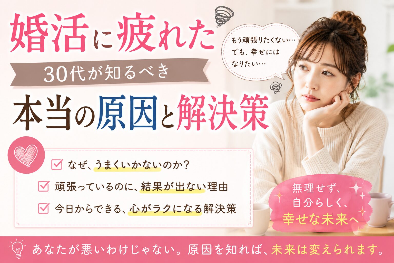 「婚活に疲れた」30代が知るべき本当の原因と解決策